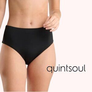 Quintsoul NWOT High Rise High Waist Bikini Bottoms Black Size Small